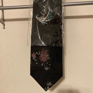 Tycoon Red Mens Asian Neck Tie New In Plastic